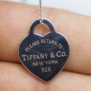 925 Silver Tiffany & Co. Heart Shape Necklace